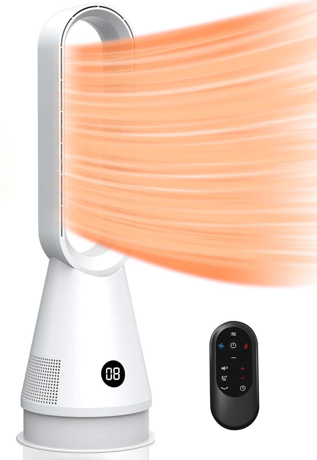 Amazon | セラミックヒーター 冷暖両用【3暖風/8冷風切替 ECO知能恒温