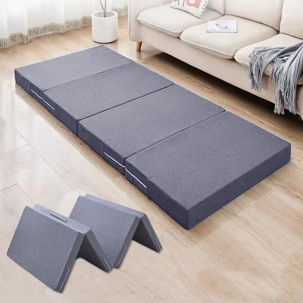 Amazon.co.jp: マットレス シングル 四つ折り ごろ寝マット 高反発