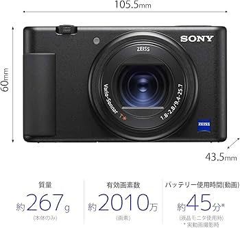 Amazon | SONY(ソニー) コンパクトデジタルカメラ VLOGCAM Vlog用
