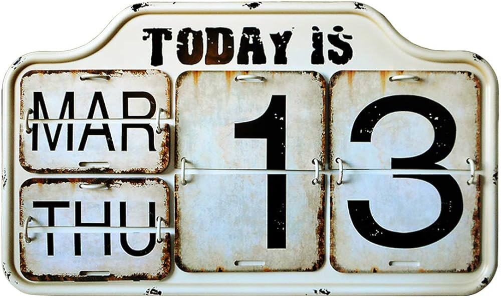 Amazon.co.jp: Fosinz 万年 カレンダー 壁掛けカレンダー ヴィンテージ