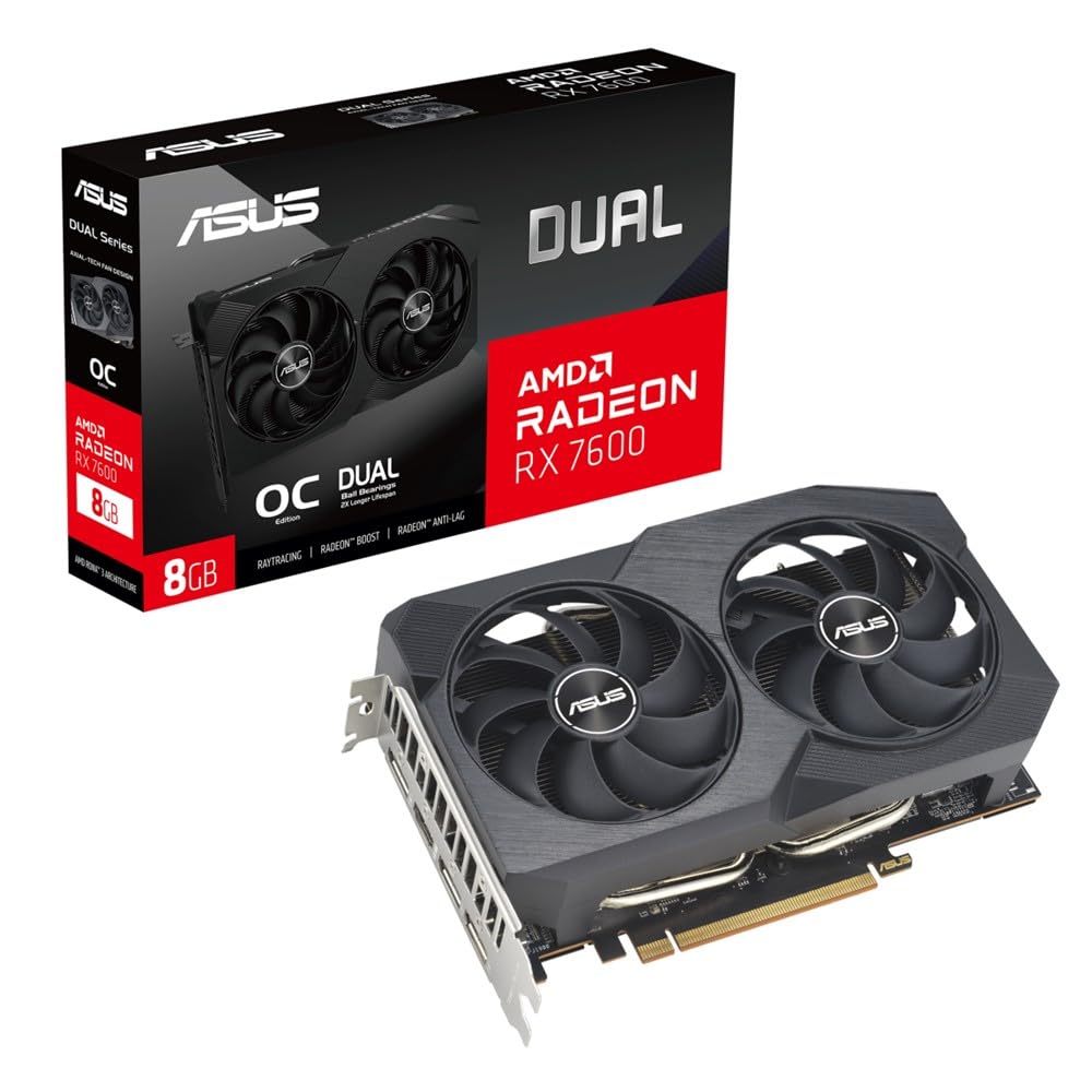 Amazon | ASUS AMD Dual Radeon RX 7600 OC Edition 8GB GDDR6 / DUAL