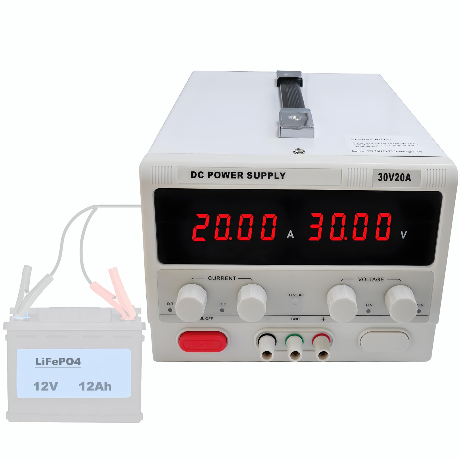 Amazon | 直流安定化電源0-30V,0-20A,600W大電力直流可変電源30v 20a