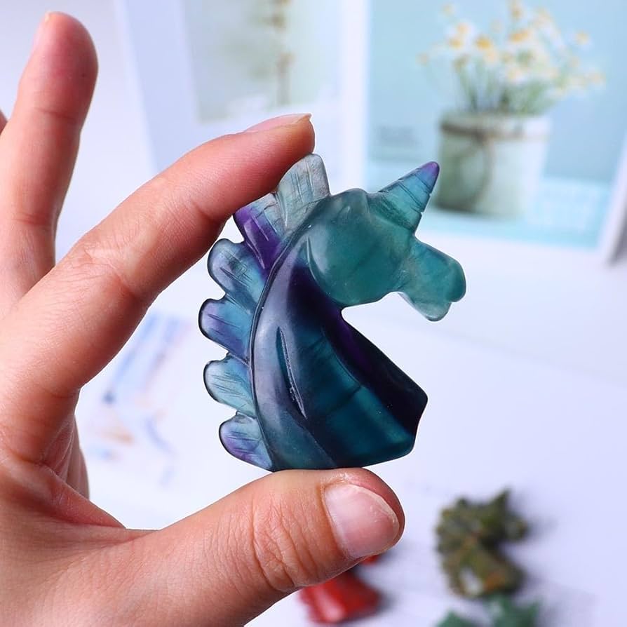 Amazon.co.jp: WAHOM 天然水晶ユニコーンクリスタル彫刻ユニコーン彫刻