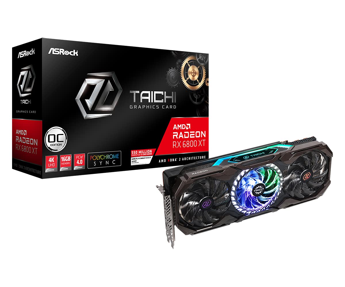 Amazon | ASRock グラフィックボード RX 6800 XT Taichi X 16G OC AMD