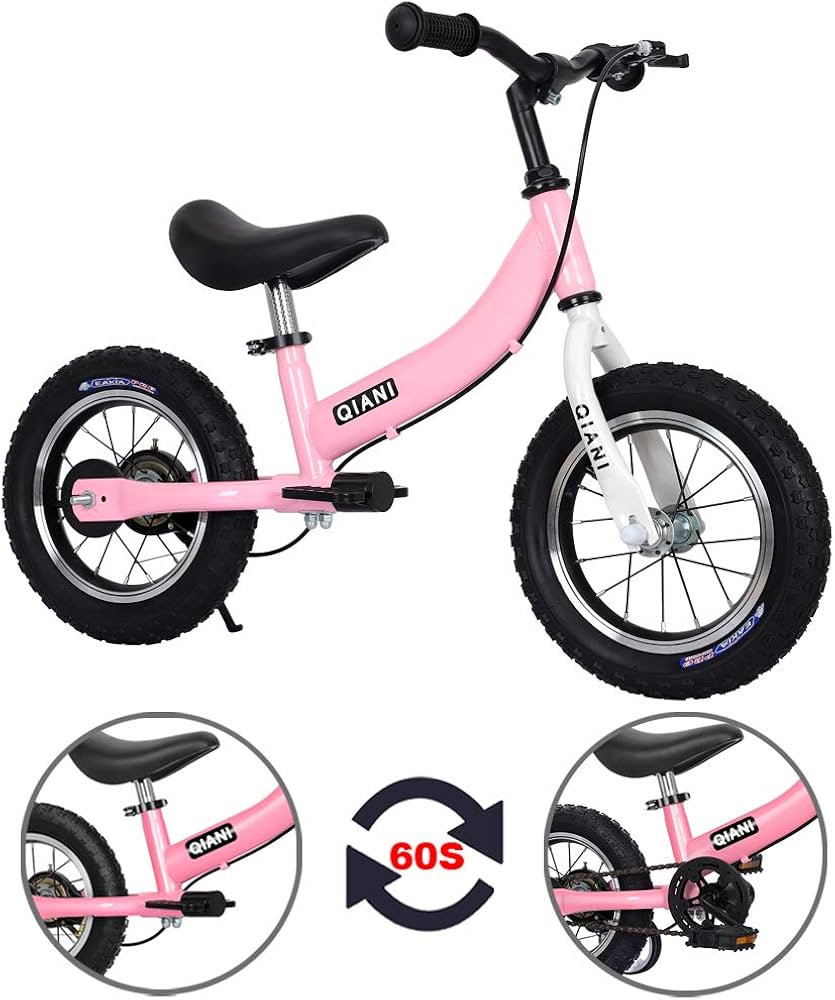 Amazon.co.jp: Qiani ペダルなし自転車 子供用自転車 キックバイク 2