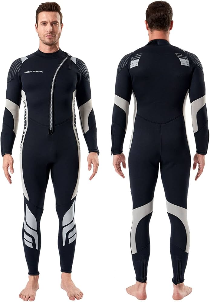 Amazon.com: Seaskin Wetsuits for Men Women 3mm Front Zip Full