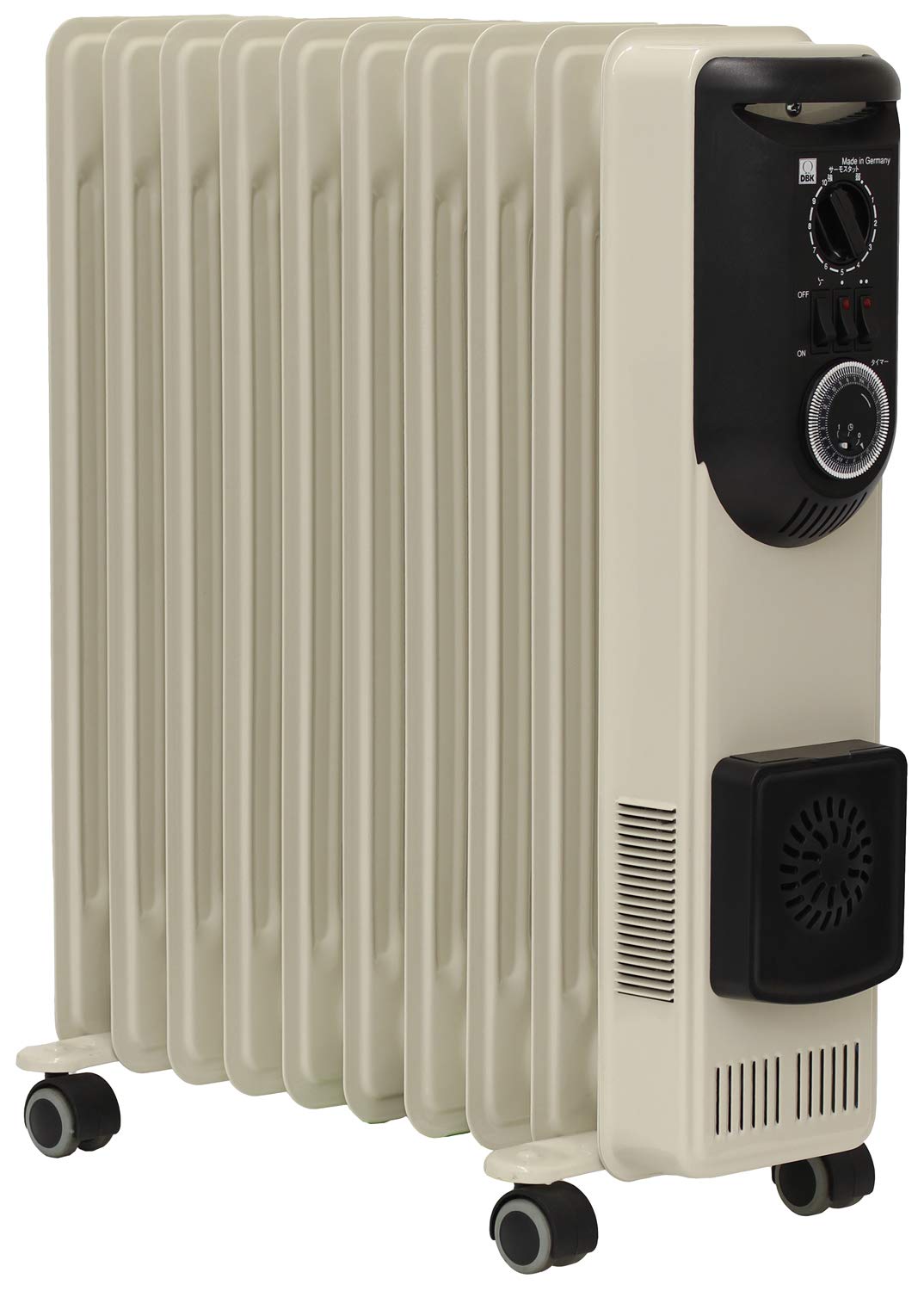 Amazon | DBK オイルヒーター(セラミックヒーター付き) 10枚フィン 【4