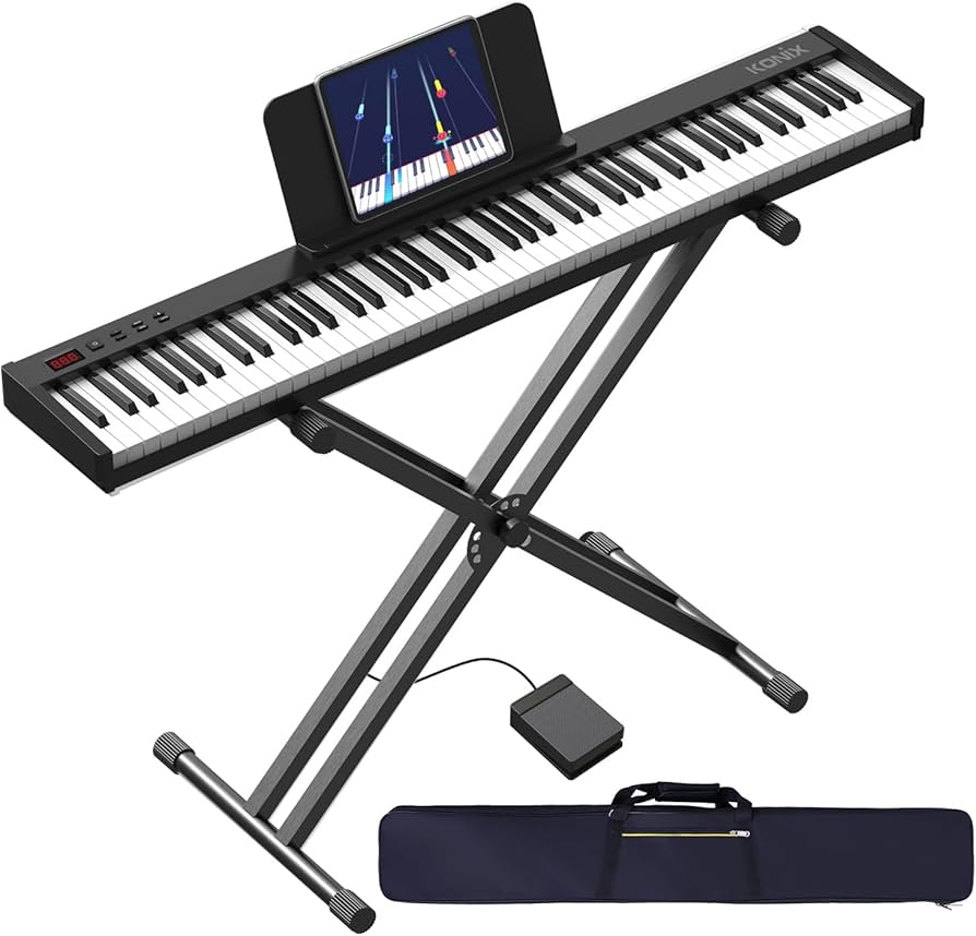 Amazon | KONIX(コニックス) ピアノキーボード 88キー スタンド付き
