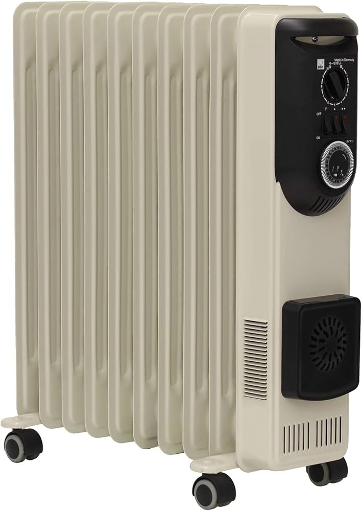 Amazon | DBK オイルヒーター(セラミックヒーター付き) 10枚フィン 【4