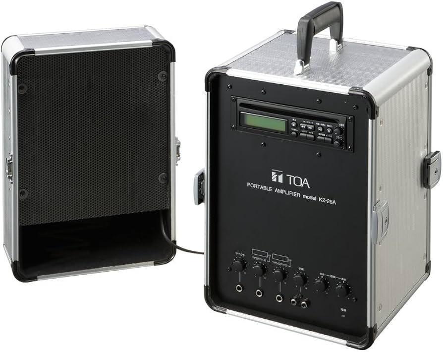 Amazon | TOA 移動用PAアンプ 20W スピーカー付 KZ-25A | PAセット