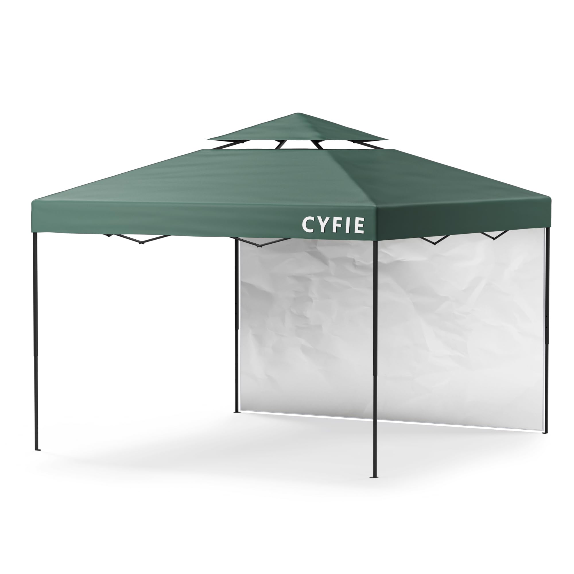 Amazon | CYFIE タープテント 3x3m サイドシート1枚付属 風抜けベンチ