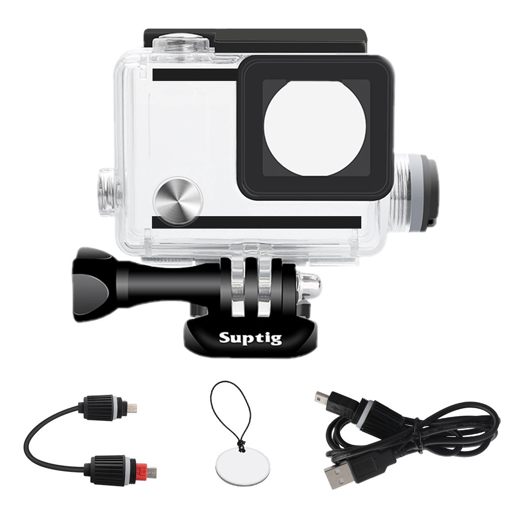 Amazon | Suptig 防水ケース 充電ケース GoPro Hero 4 Hero 3+ Hero 3