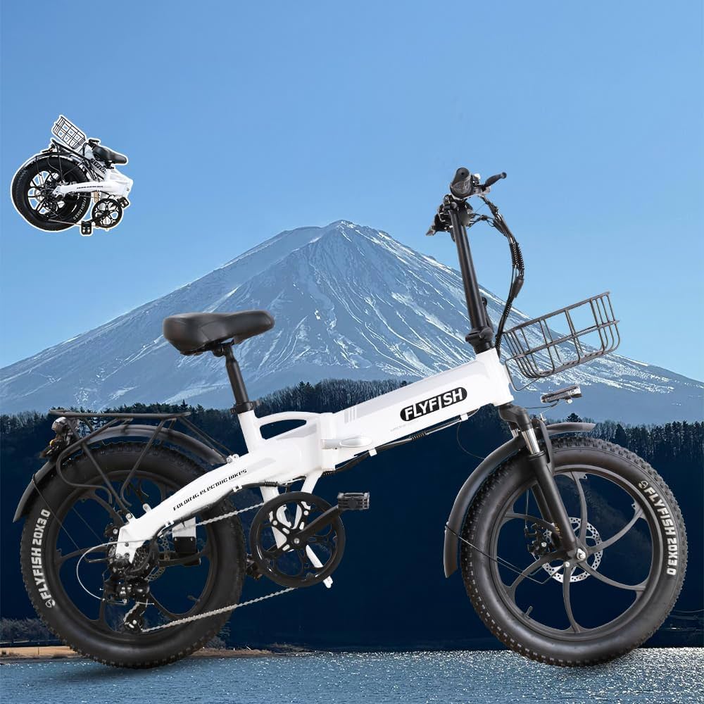 Amazon | FLYFISH 電動アシスト自転車 折りたたみ 公道走行可能 電動