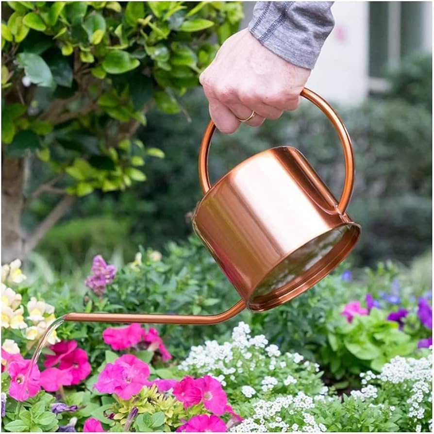Amazon.co.jp: ジョウロ じょうろ 銅色のじょうろ金属製のじょうろと