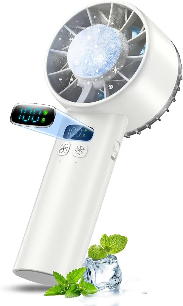 Amazon | ハンディファン 冷却プレート【2026年最強超大風速】手持ち