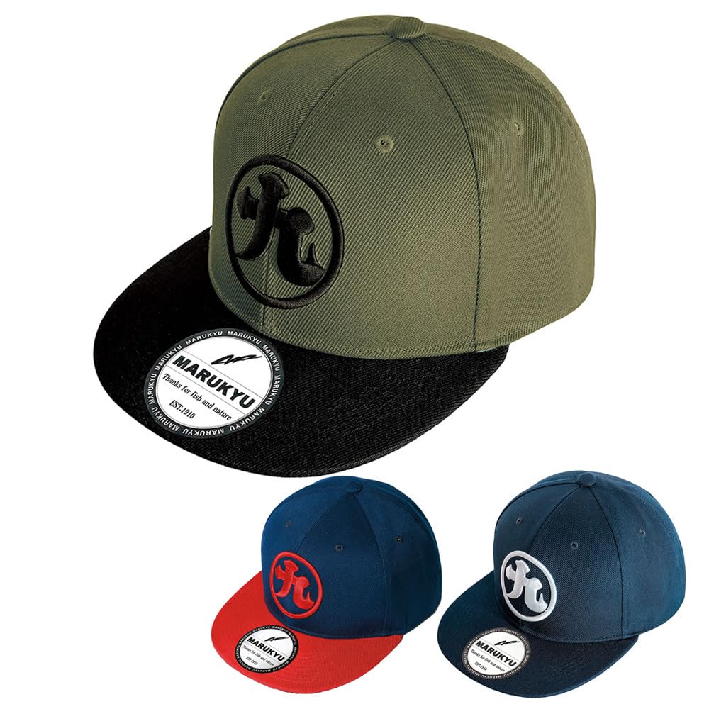 Amazon | マルキュー(Marukyu) フラットバイザーキャップ02 ネイビー