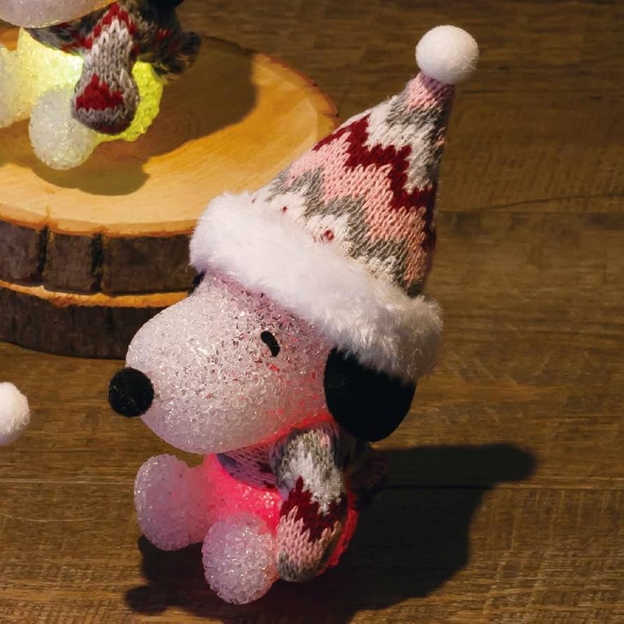 Amazon.co.jp: クリスマスライト ミニスヌーピー ピンクミックス 高さ