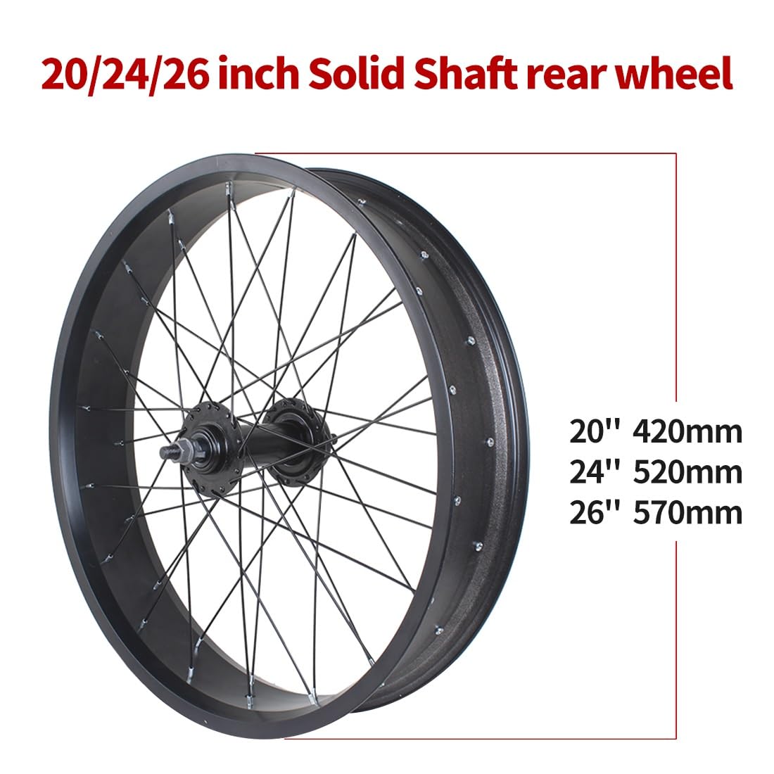 Amazon.co.jp: 20/24/26インチ 4.0-4.9'' ファットタイヤ バイク リア