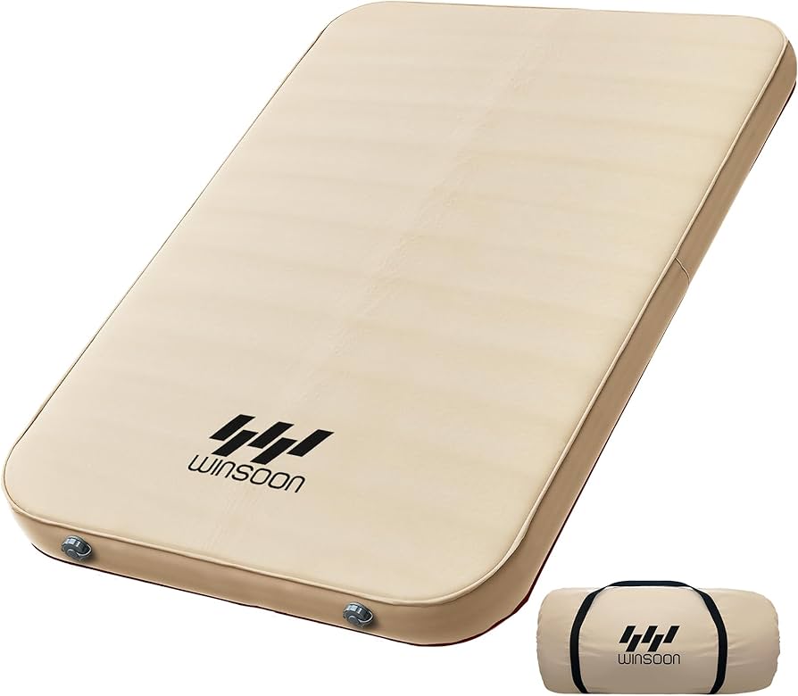 Amazon.co.jp: WINSOON インフレーターマット 厚手10cm ダブル