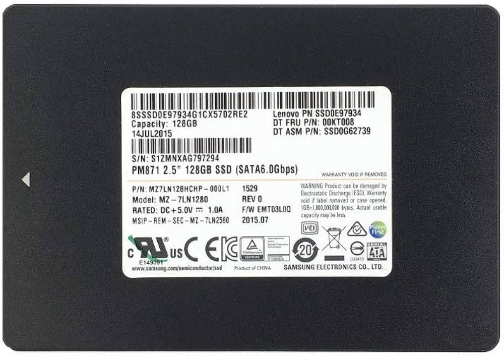 Amazon | サムスン SSD 128GB SATA 6Gb/s 2.5inch TLC 7mm厚 MZ