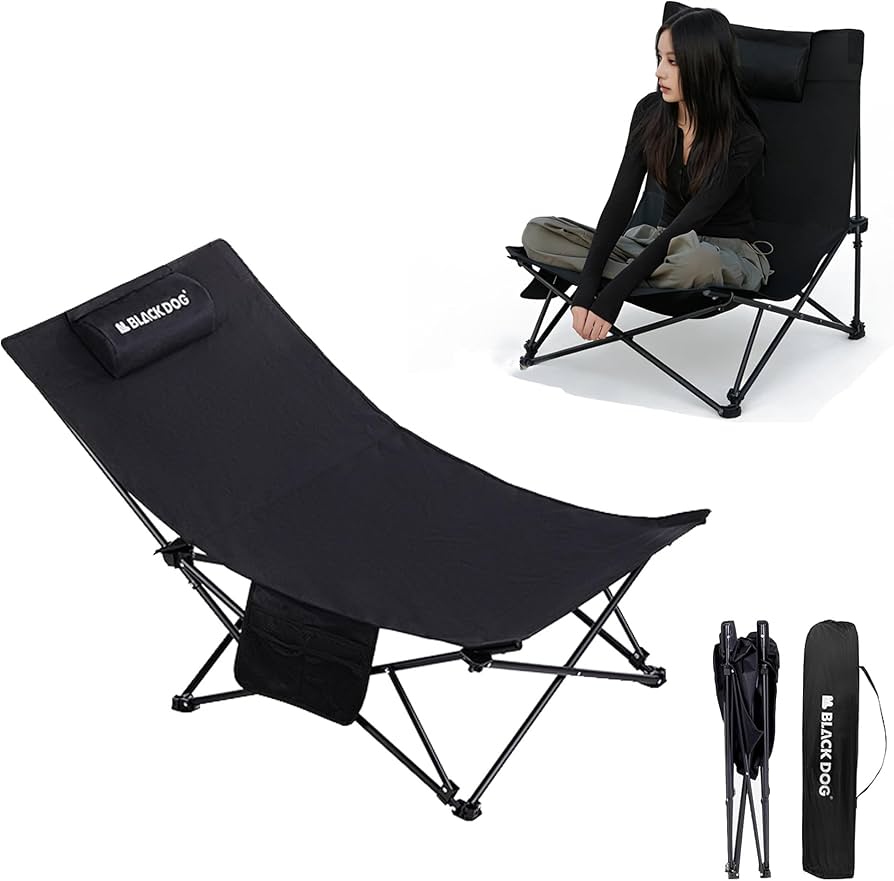 Amazon.co.jp: Blackdog リクライニングチェア 150KG耐荷重 2段階調整