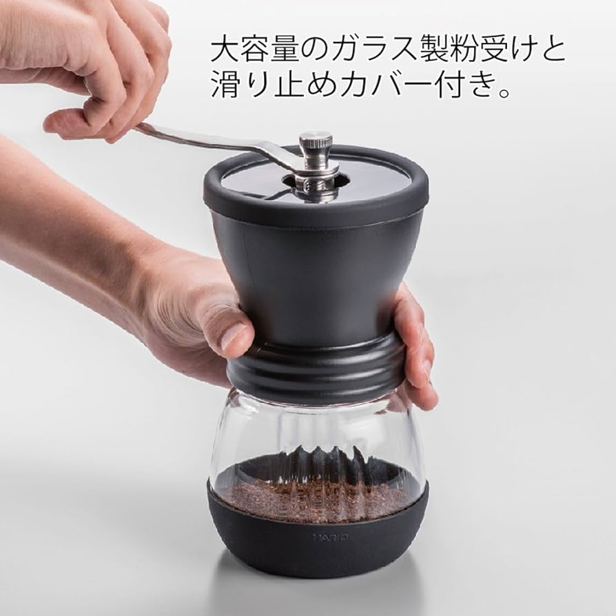 Amazon｜HARIO(ハリオ) コーヒーミル ブラック セラミック スケルトン