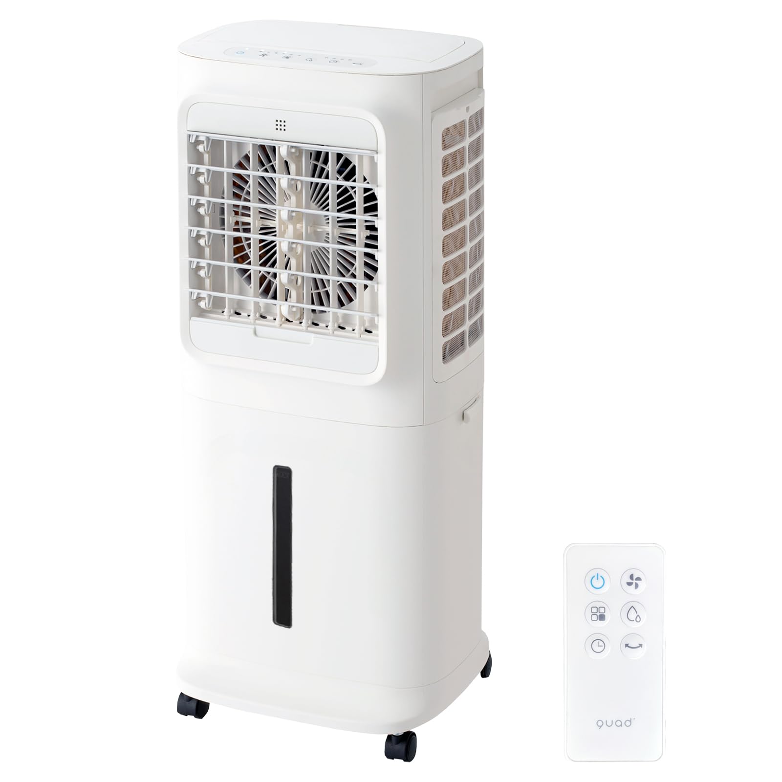 Amazon | 【3面フィルター 大風量】 QUADS 大風量 冷風扇 上部給水式