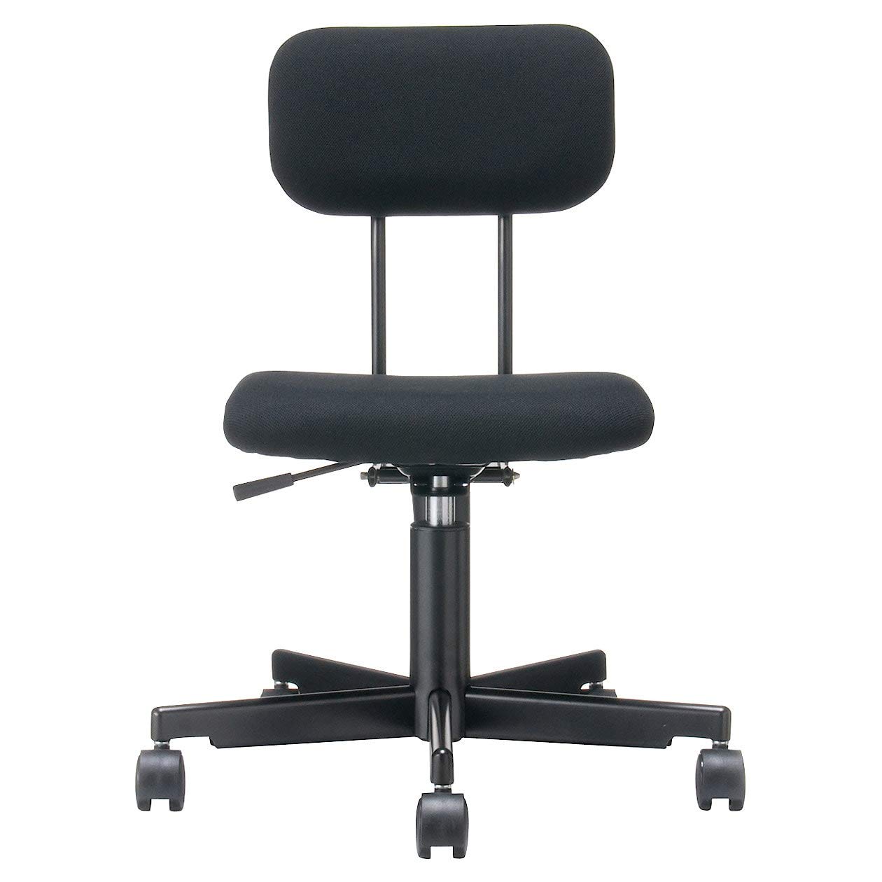 Amazon｜無印良品 ワーキングチェア/黒(2009) 幅55.5×奥行53×高さ74