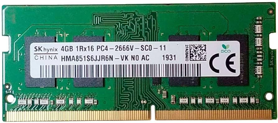 SK Hynix 4GB DDR4 2666MHz SODIMM Memory Module at Amazon.com