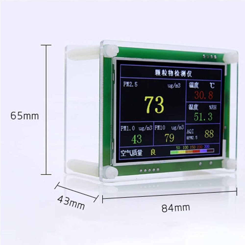 Amazon | 空気品質モニター CO2 PM1.0 PM2.5 PM10 モニター 温度 湿度