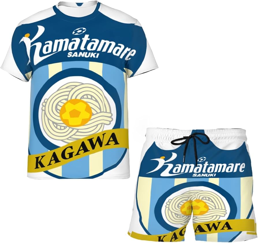 Amazon.co.jp: カマタマーレ讃岐 Tシャツ 上下セット 2点セット メンズ