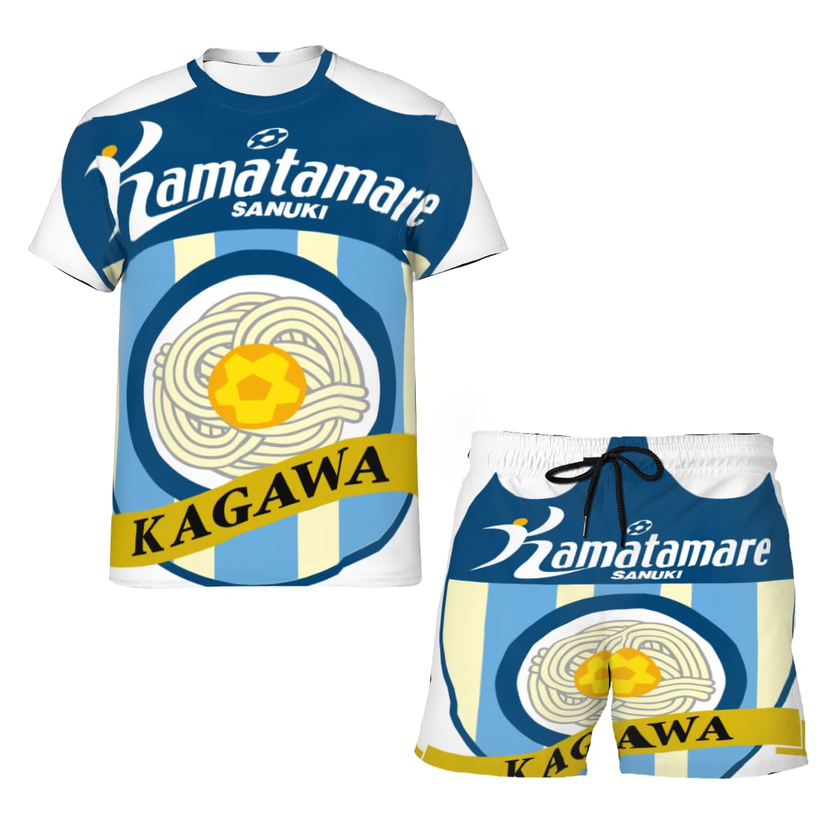 Amazon.co.jp: カマタマーレ讃岐 Tシャツ 上下セット 2点セット メンズ