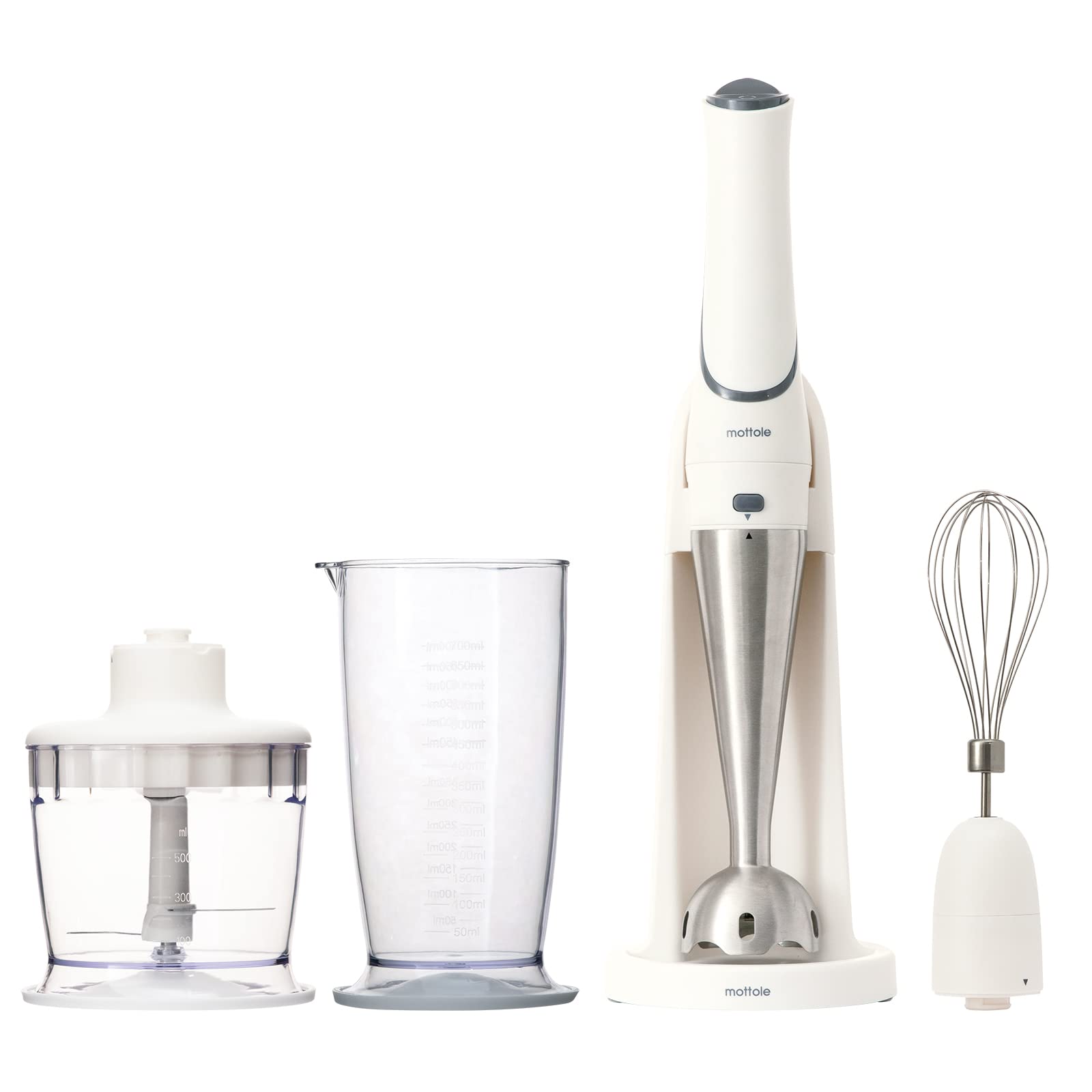 Amazon | mottole モットル 充電式ハンディブレンダー MTL-K012-WH