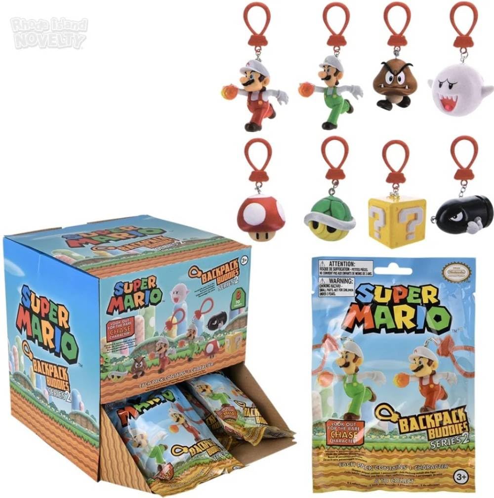 Amazon.com: Super Mario Figure Hangers Mystery Blind Bag, Assorted