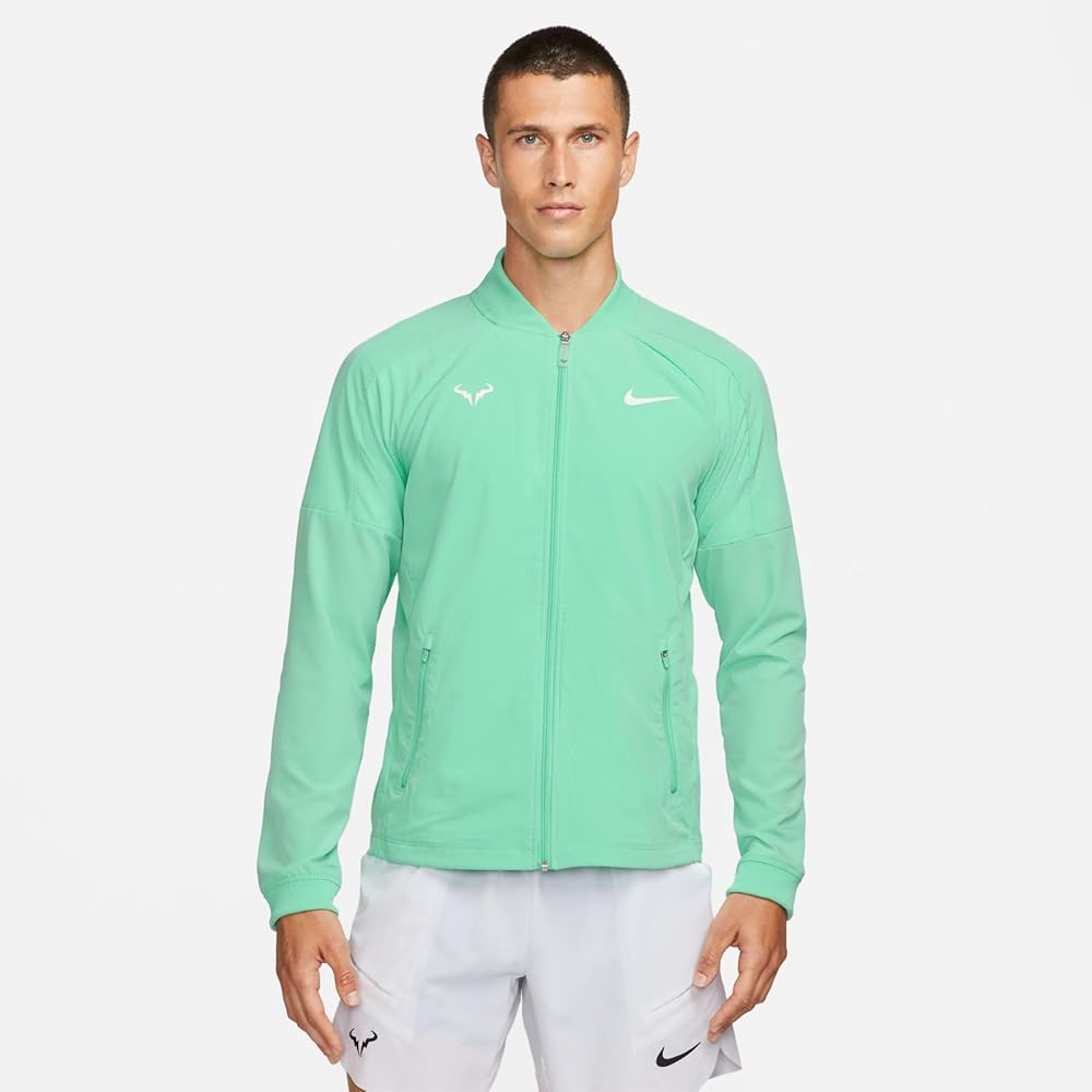 Nike DRI FIT RAFA NADAL US SERIES MEN'S TENNIS JACKET, Emerald