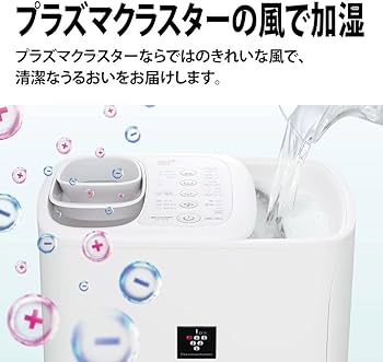 Amazon.co.jp: シャープ ハイブリッド式 加湿器 HV-S75-W どっちも給水