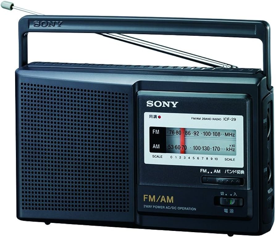 Amazon.co.jp: ソニー ポータブルラジオ FM/AM/ワイドFM対応 ICF-29