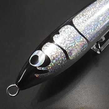 Amazon.co.jp: ウッドダイビングペンシル 85g ガンマタイプ 黒