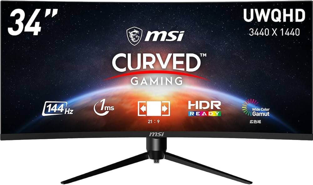 Amazon.co.jp: 【Amazon.co.jp限定】MSI 湾曲ゲーミングモニター Optix