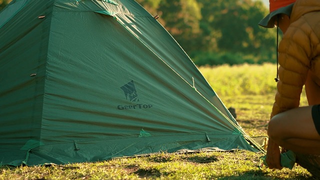 Amazon.co.jp: GEERTOP テント 2人用 ソロテント 軽量 4シーズン 二
