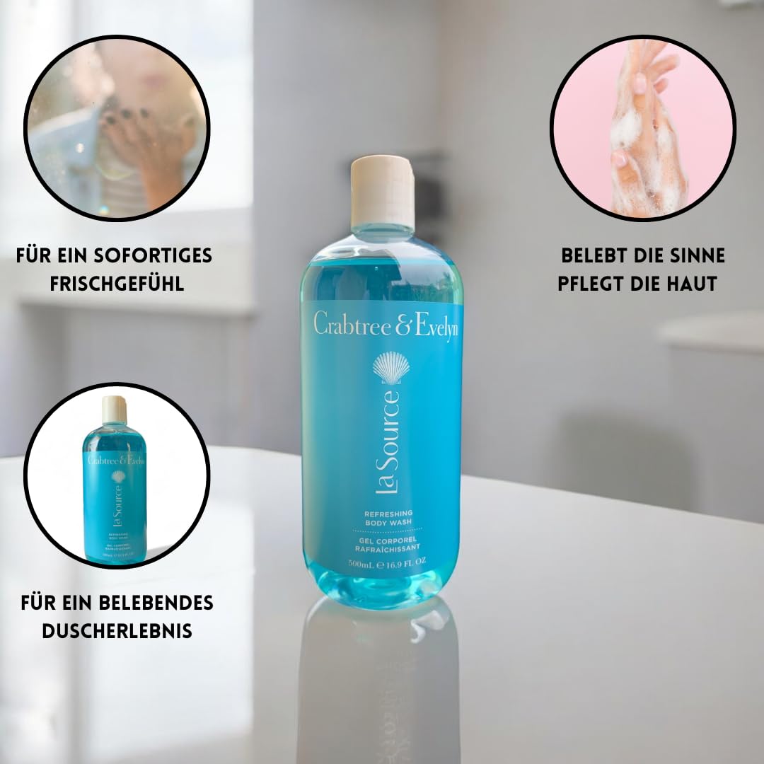Amazon.com : Crabtree & Evelyn La Source Refreshing Body Wash 16.9