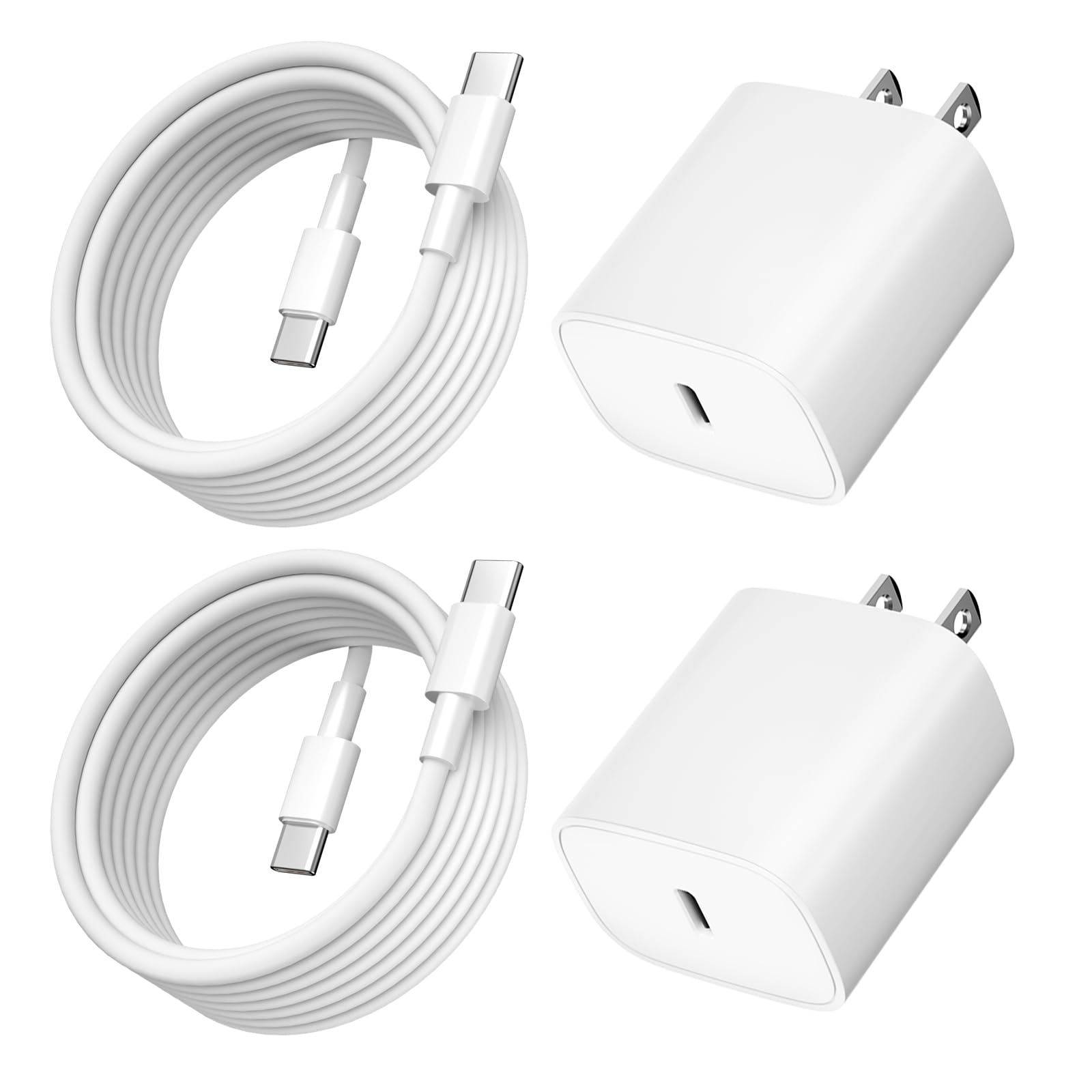 Amazon | For iPad/iPad Pro/iPhone 15 充電器【2個セット＆2本USB-C
