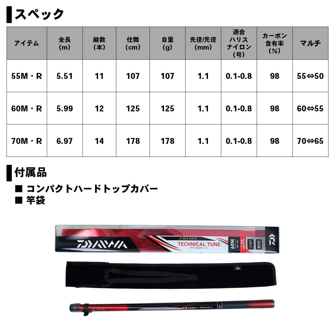 Amazon | ダイワ(DAIWA) 渓流竿 プライム TT・R 60M・R 釣り竿