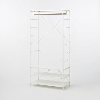Amazon｜MUJI 無印良品 スチールユニットシェルフ ワードローブセット