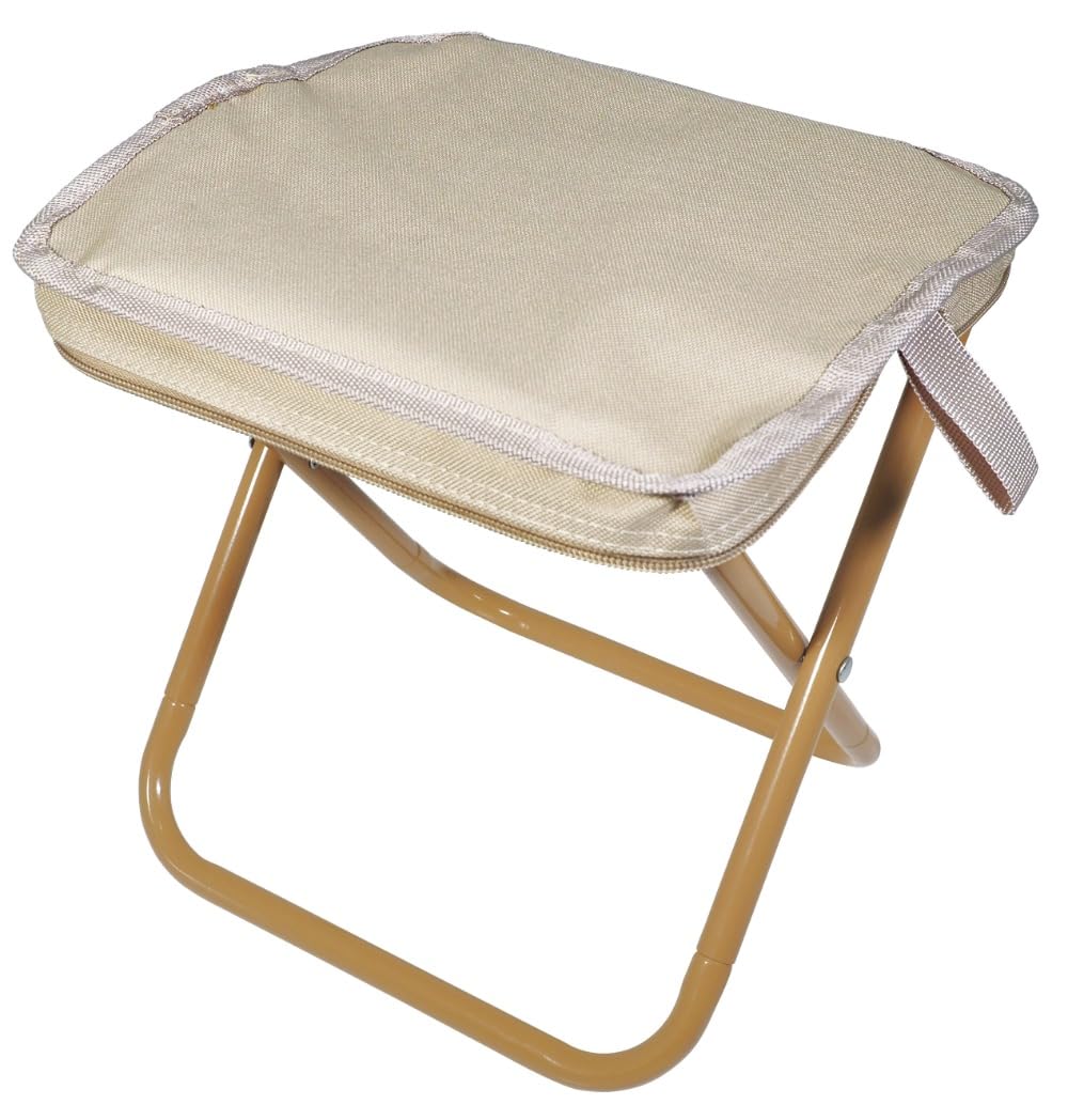 Amazon.co.jp: 折りたたみポケットチェア ベージュ色 : スポーツ