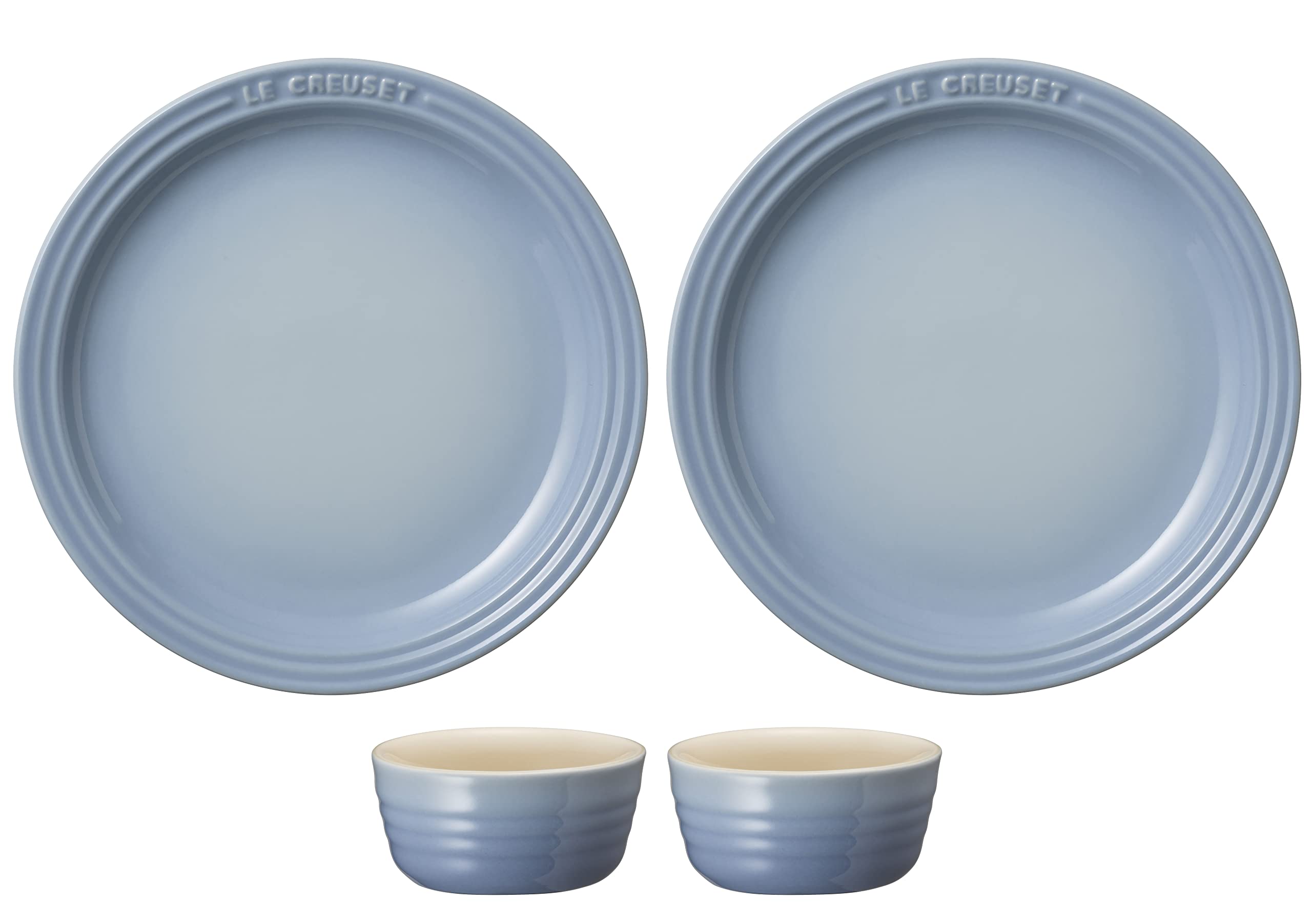 Amazon.co.jp: ル・クルーゼ(Le Creuset) ラウンド・プレート セット