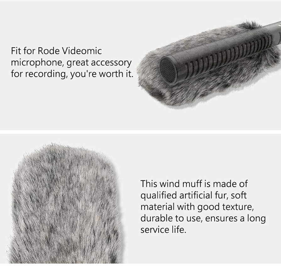 Amazon | マイク風防、マイクマフ戸外用、19cm、プロ防風フロント