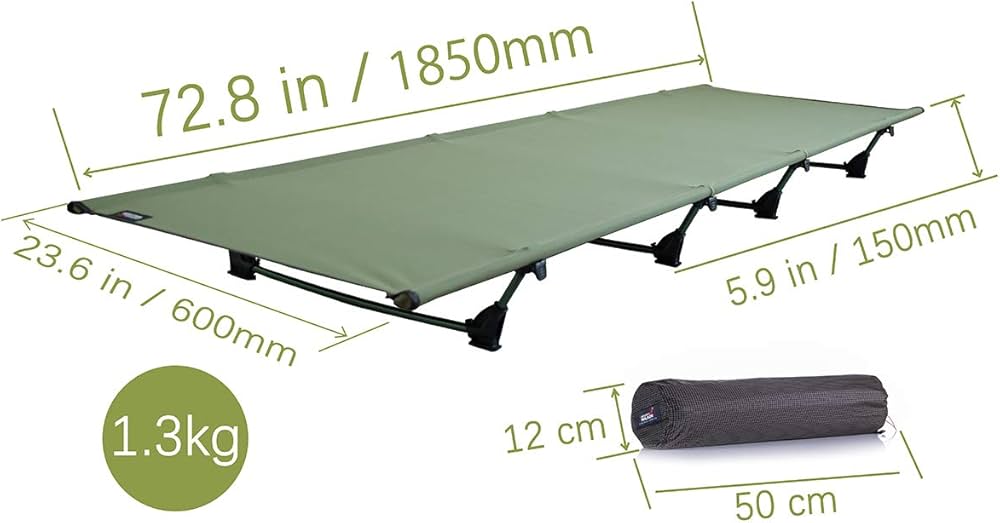 Amazon | Desert Walker超軽量折りたたみ持ち運び式キャンプベッド