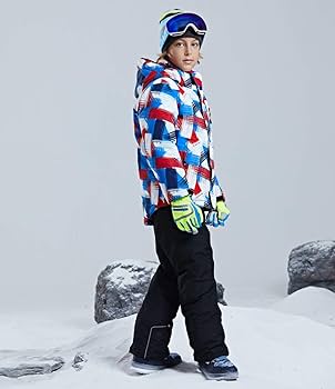 Amazon | WOWULOVELY スノーボード ウェア 上下セット キッズ 男の子