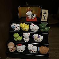 Amazon.co.jp: 薬師窯(yakushigama) 干支 クリスタル 十二支 飾り